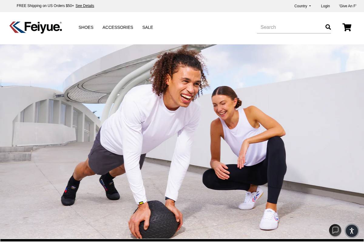 Feiyue homepage screenshot