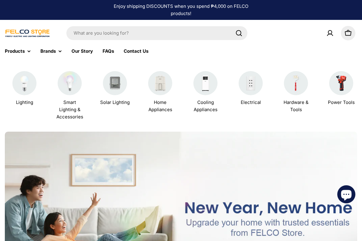 FELCO Store homepage screenshot