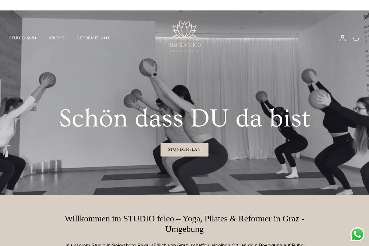 feleo.at homepage screenshot