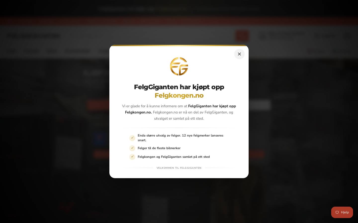 Felgkongen homepage screenshot