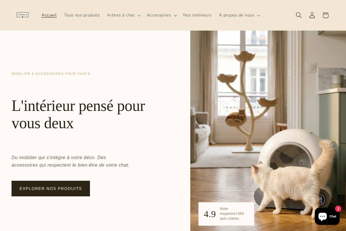 feli-nature.com homepage screenshot