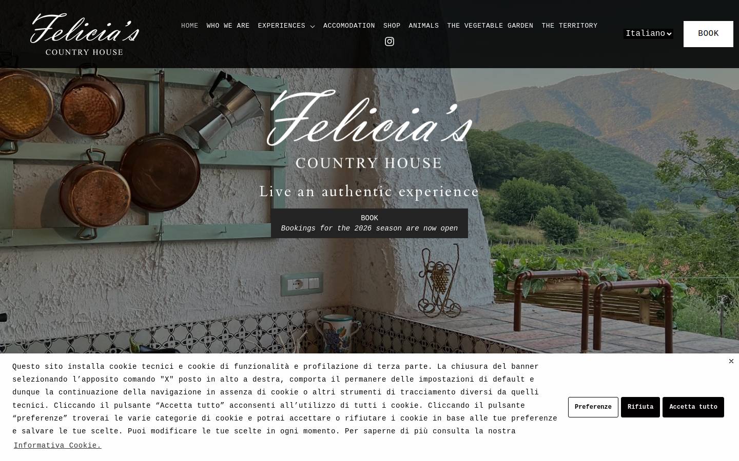 feliciashomerestaurant.com homepage screenshot