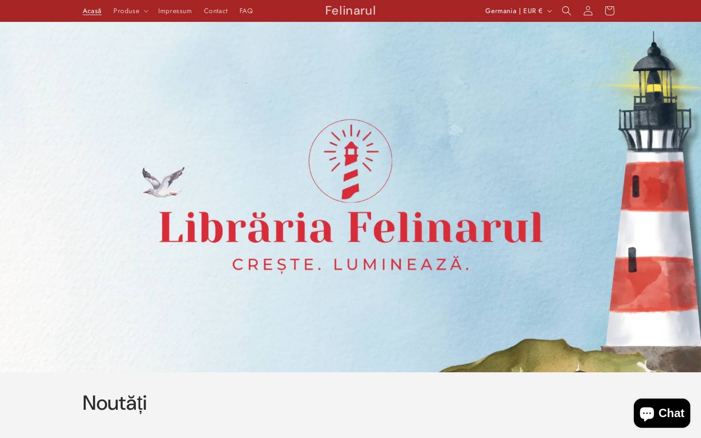 felinarul.com homepage screenshot