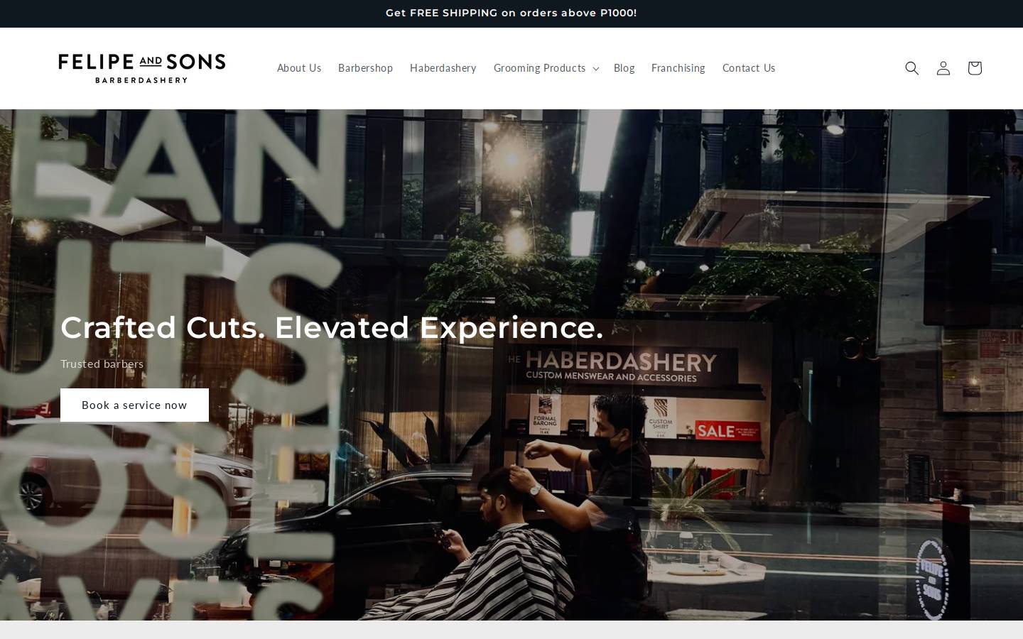 felipeandsons.com homepage screenshot