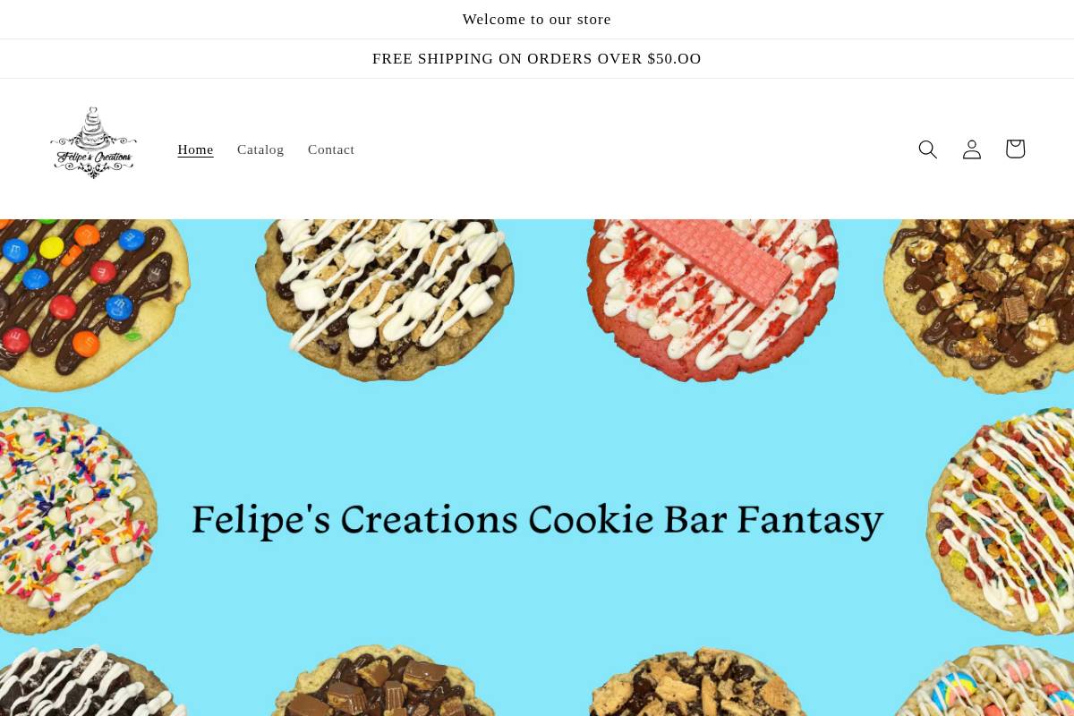 felipescreations.com homepage screenshot