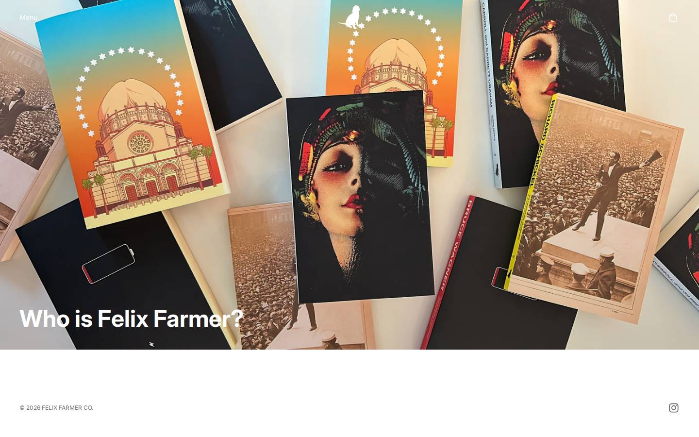 felixfarmerproductions.com homepage screenshot