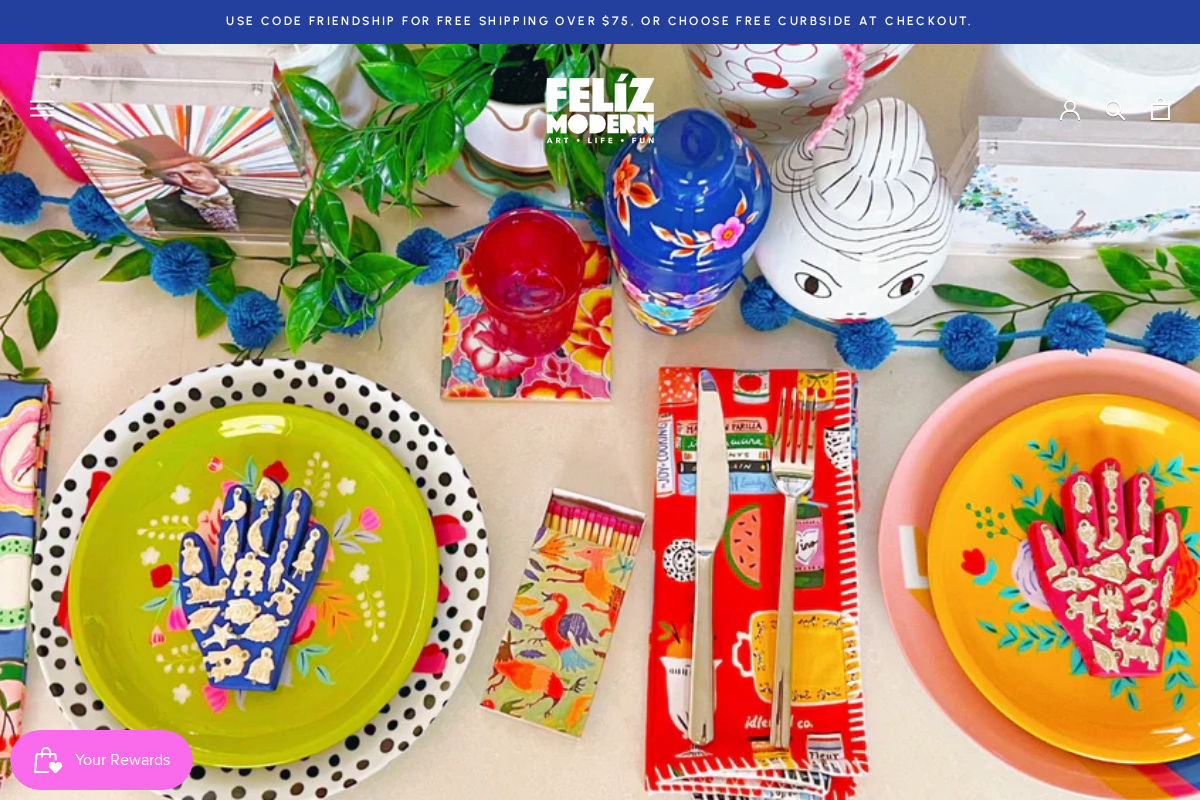 Feliz Modern homepage screenshot
