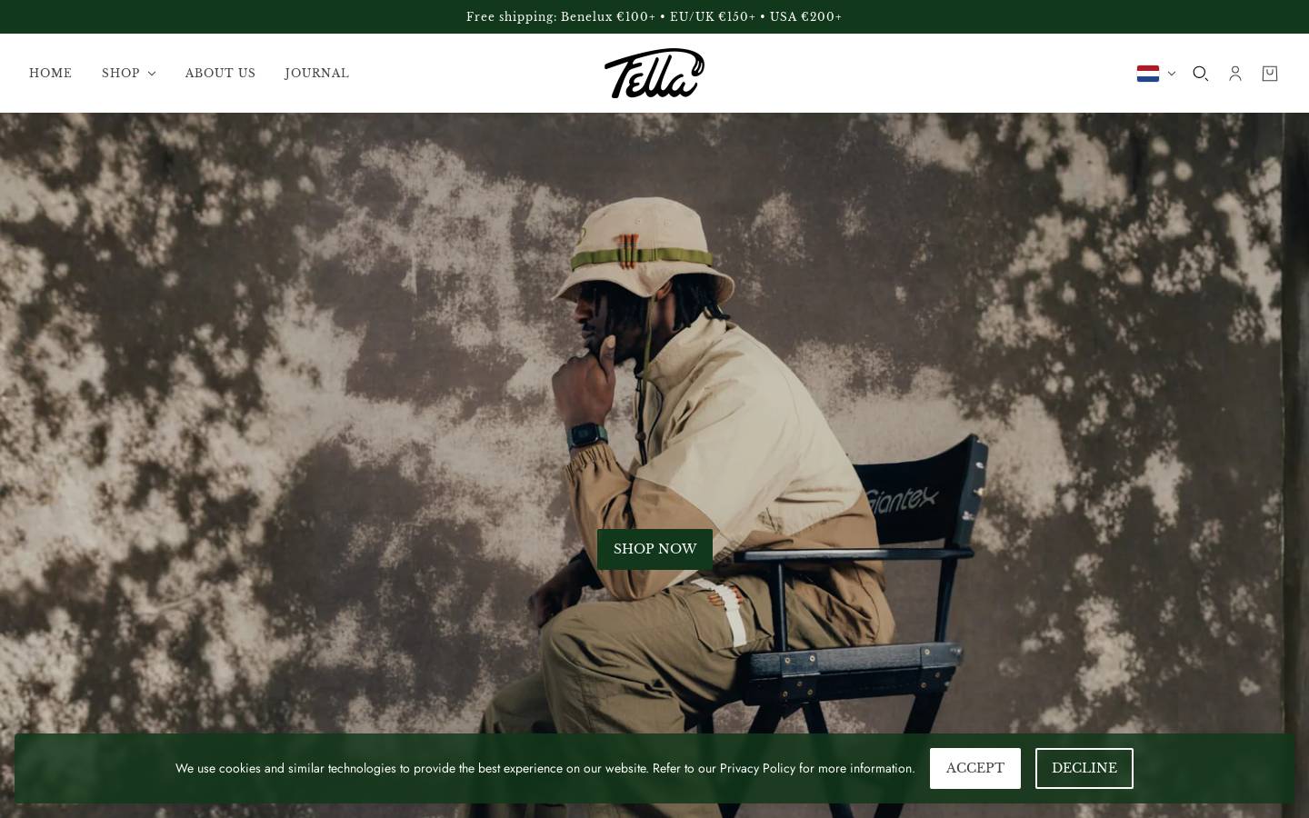 fellagolf.com homepage screenshot