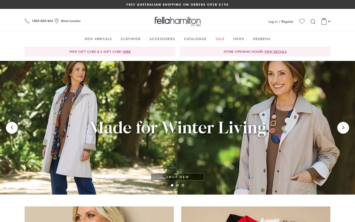 fellahamilton.com.au homepage screenshot