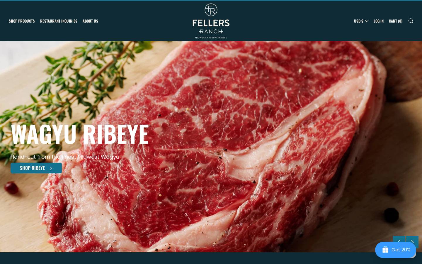 fellersranch.com homepage screenshot