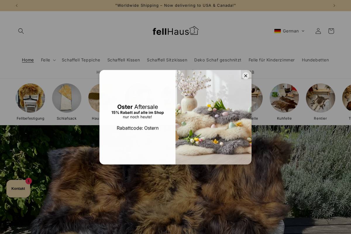 fellhaus.com homepage screenshot