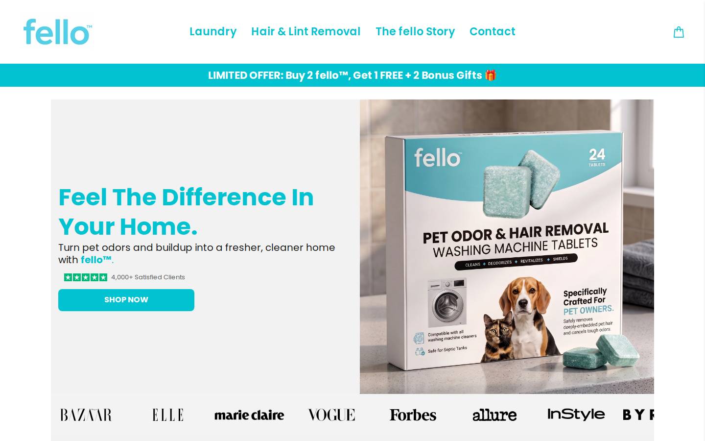 fello-ca.store homepage screenshot
