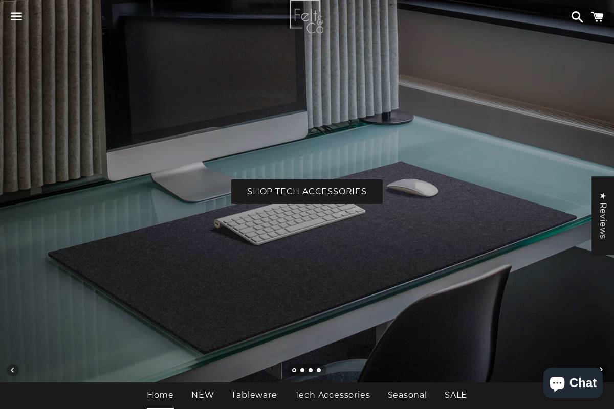 Felt & Co. homepage screenshot