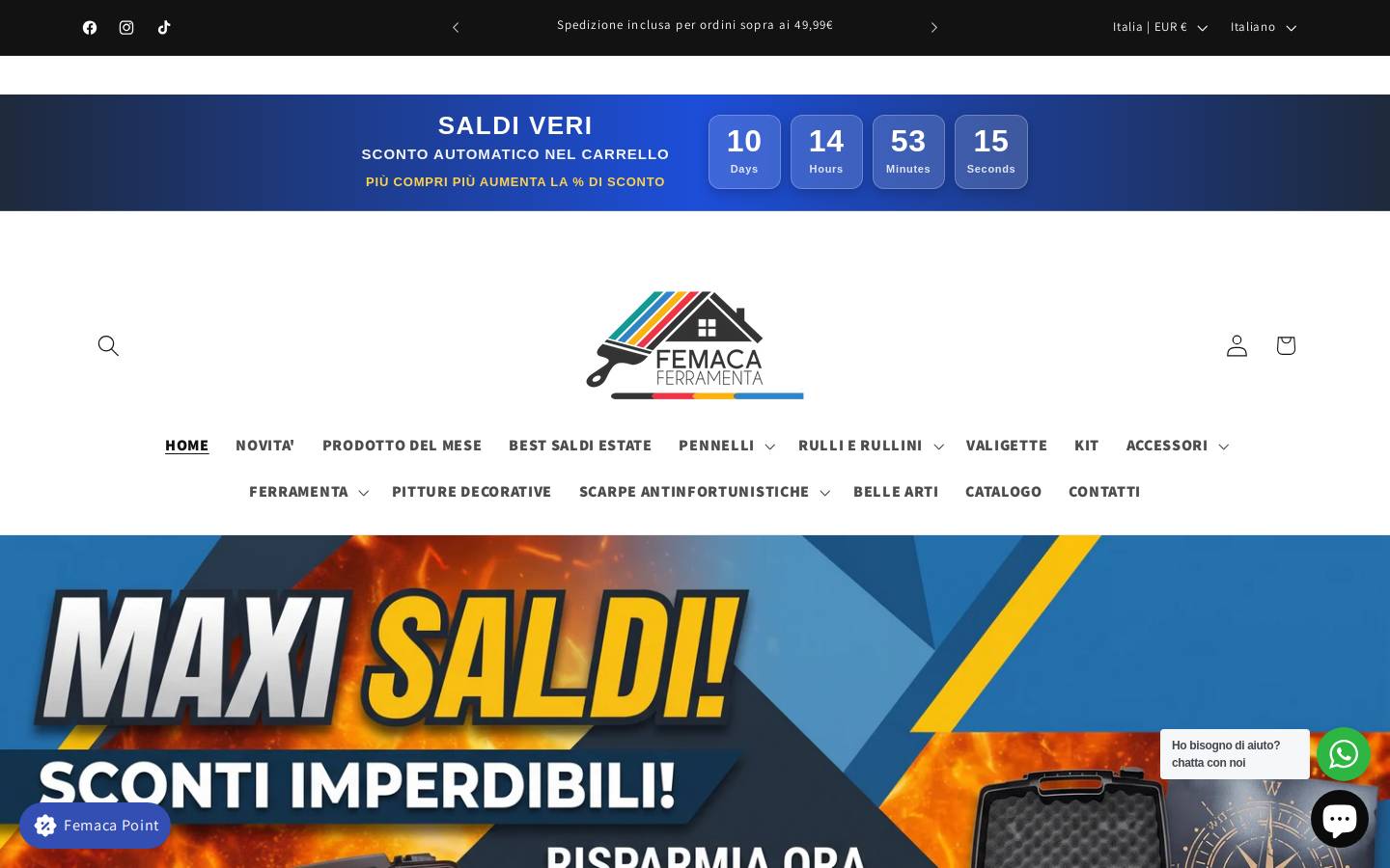 Femacaferramenta homepage screenshot
