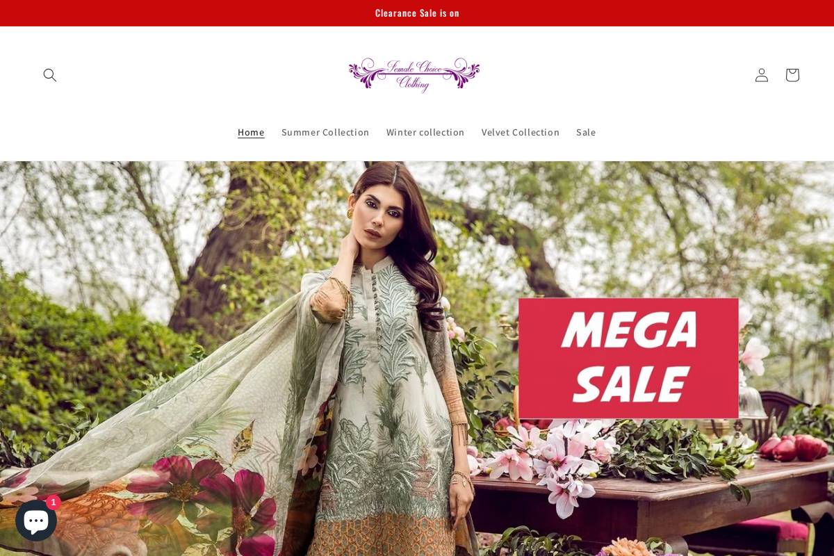 femalechoice.pk homepage screenshot