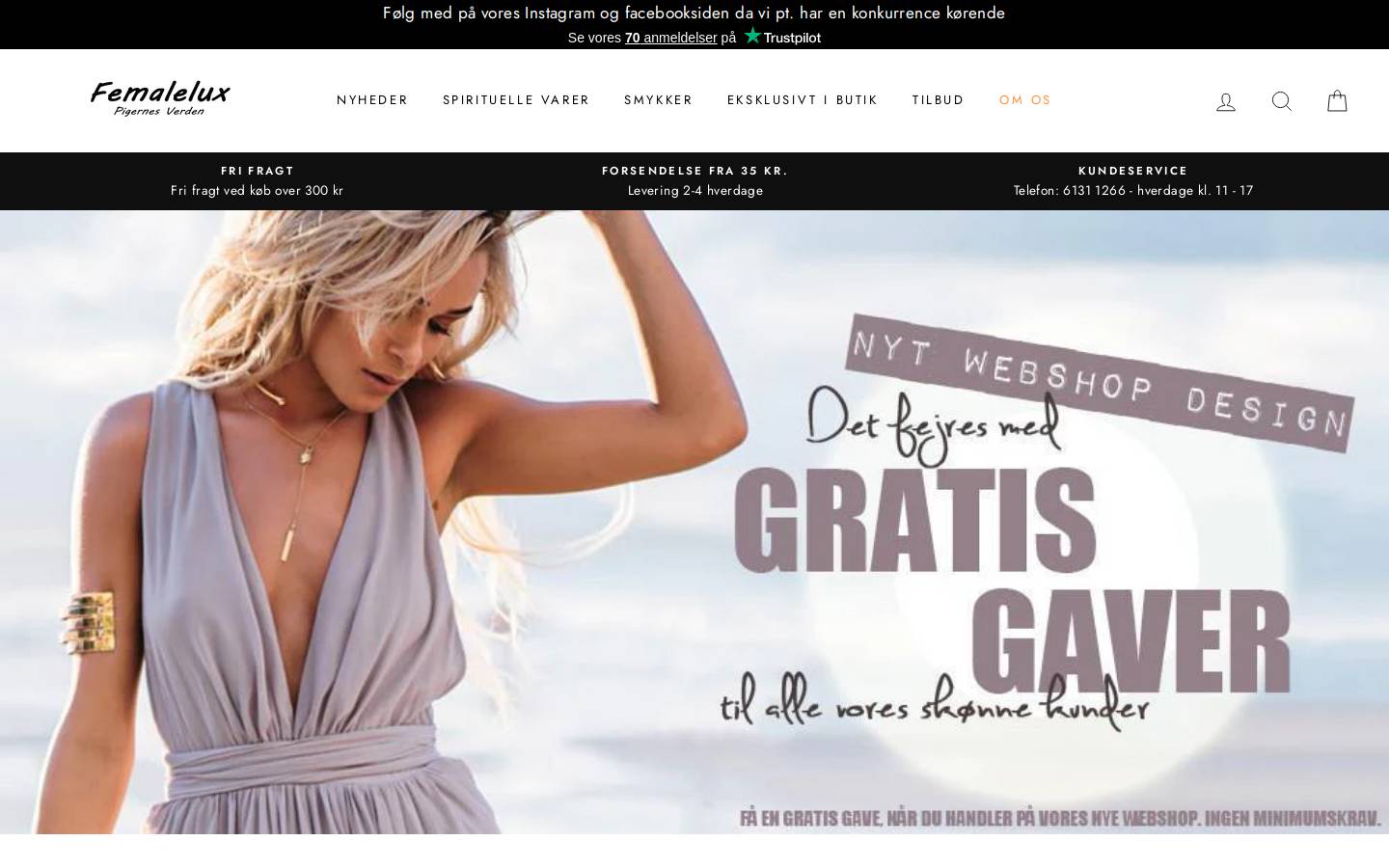 Femalelux - Pigernes Verden homepage screenshot