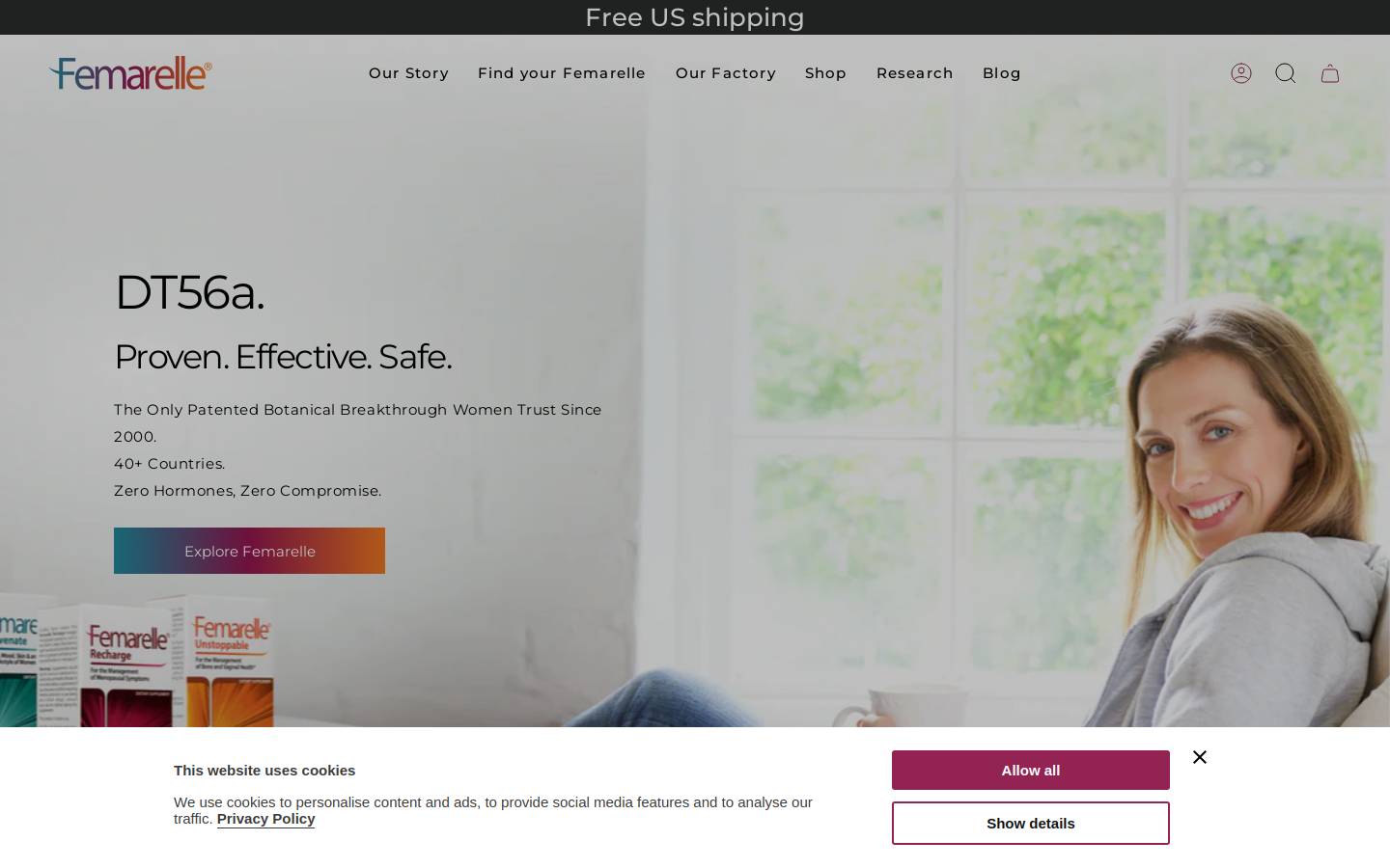 femarelle.us homepage screenshot