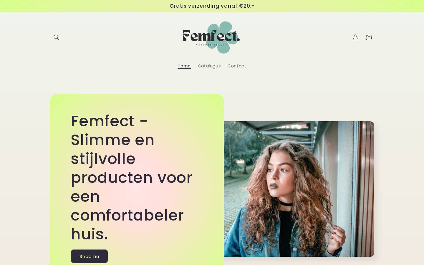 femfect.com homepage screenshot