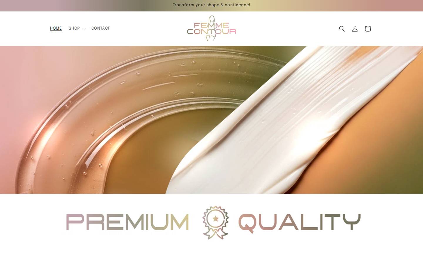 femmecontour.com homepage screenshot
