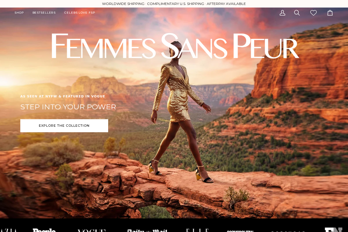 femmessanspeur.com homepage screenshot