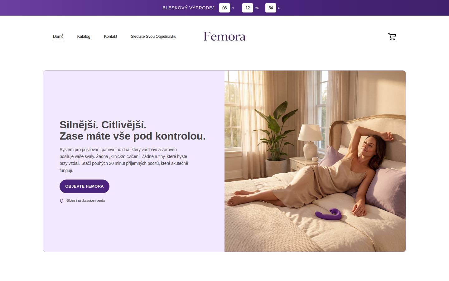 Femora homepage screenshot