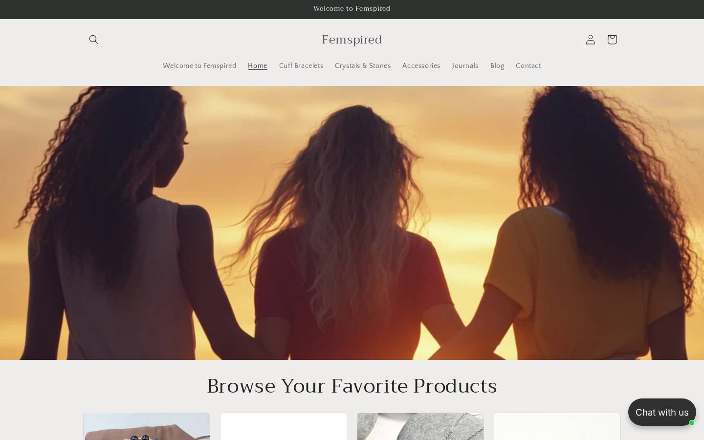 femspired.com homepage screenshot