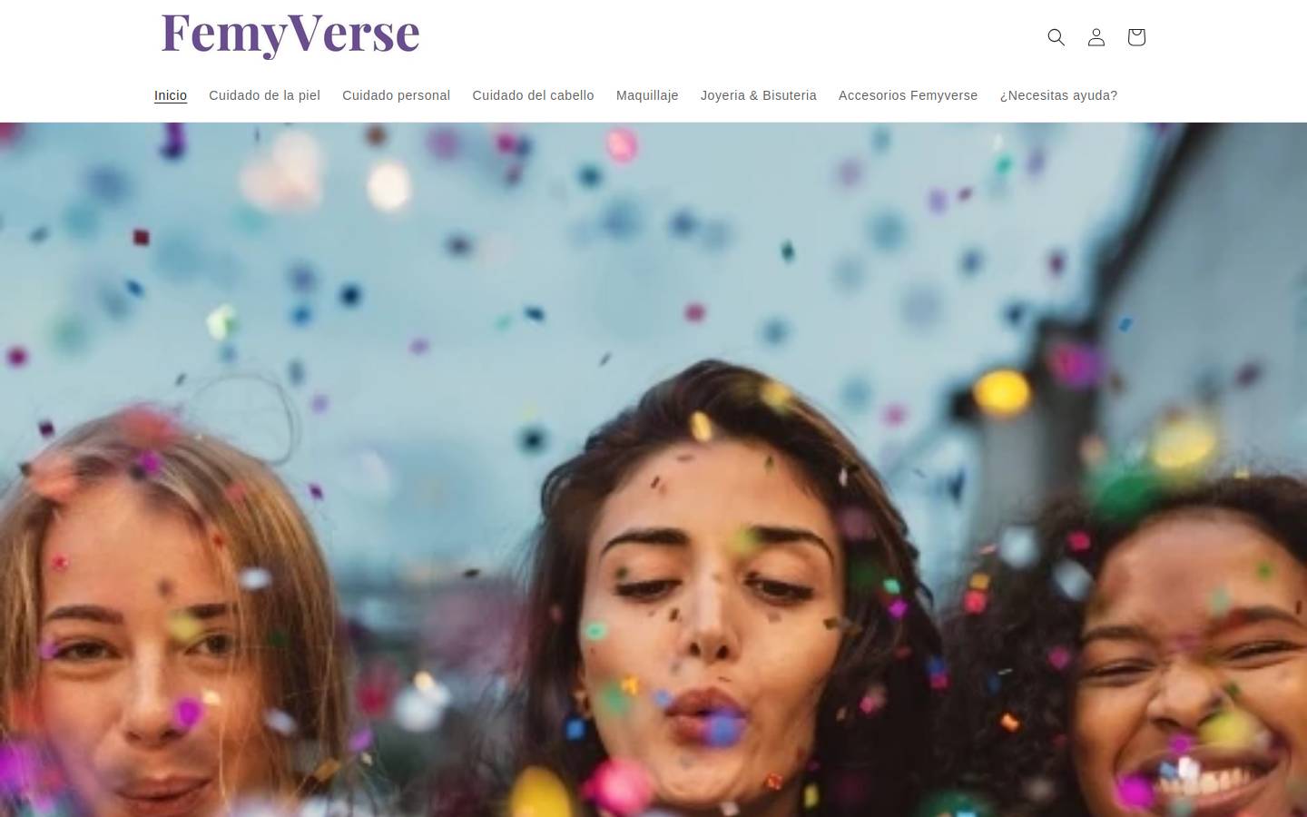 femyverse.com homepage screenshot