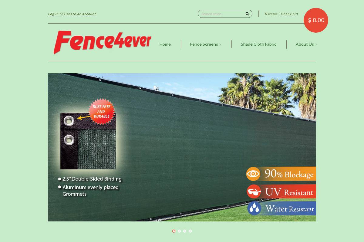 fence4ever.com homepage screenshot