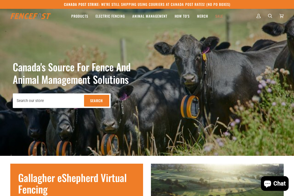 FenceFast Ltd. homepage screenshot