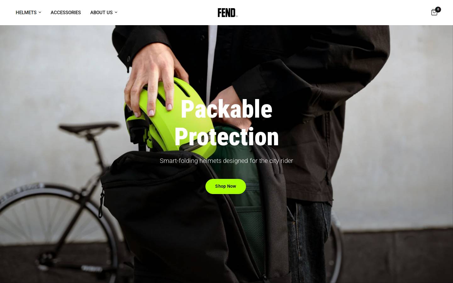 fend.io homepage screenshot