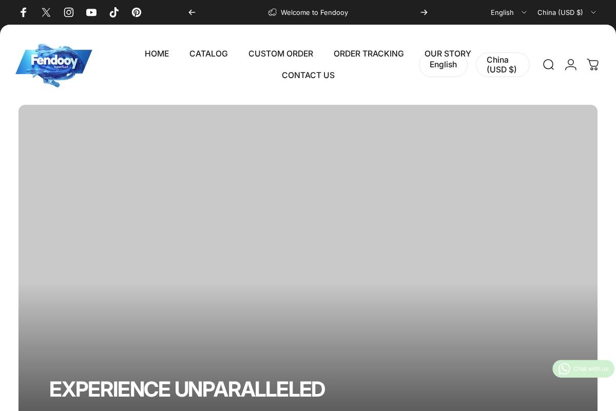 Fendooy homepage screenshot