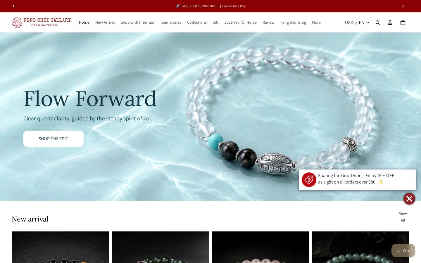 fengshuigallary.com homepage screenshot