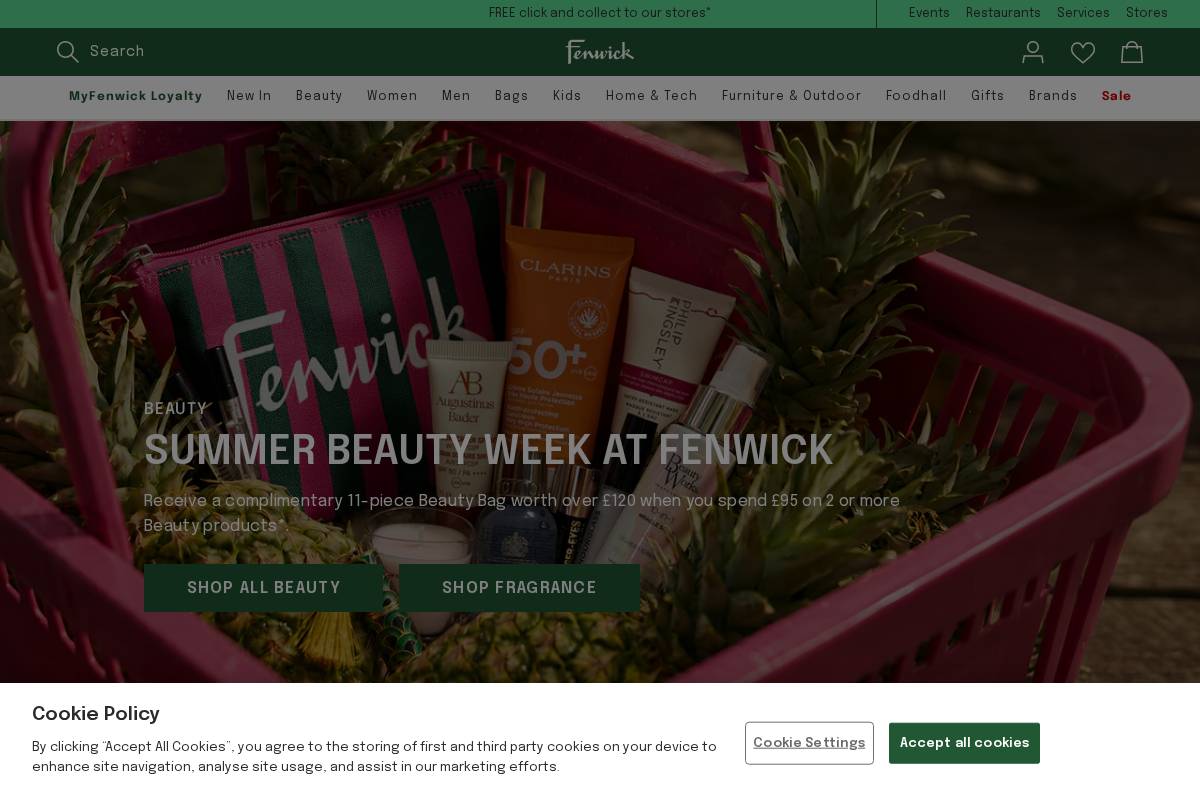 Fenwick homepage screenshot