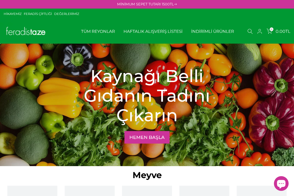 feradistaze.com homepage screenshot