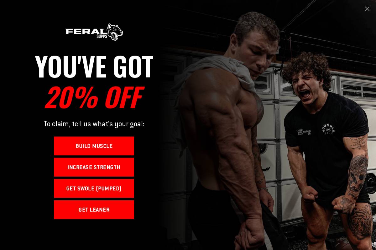 feralsupplements.com homepage screenshot