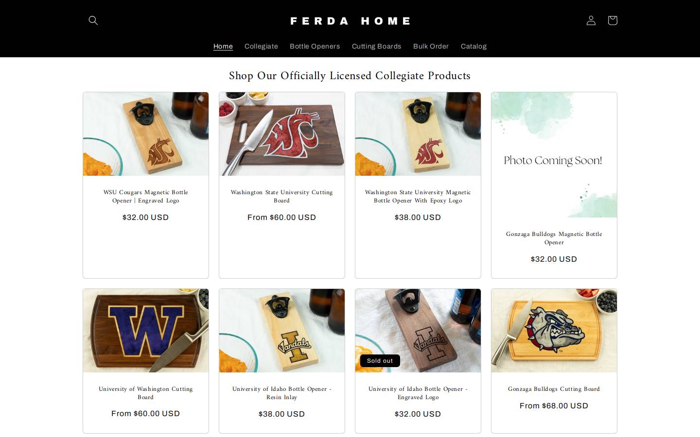 ferdahome.com homepage screenshot