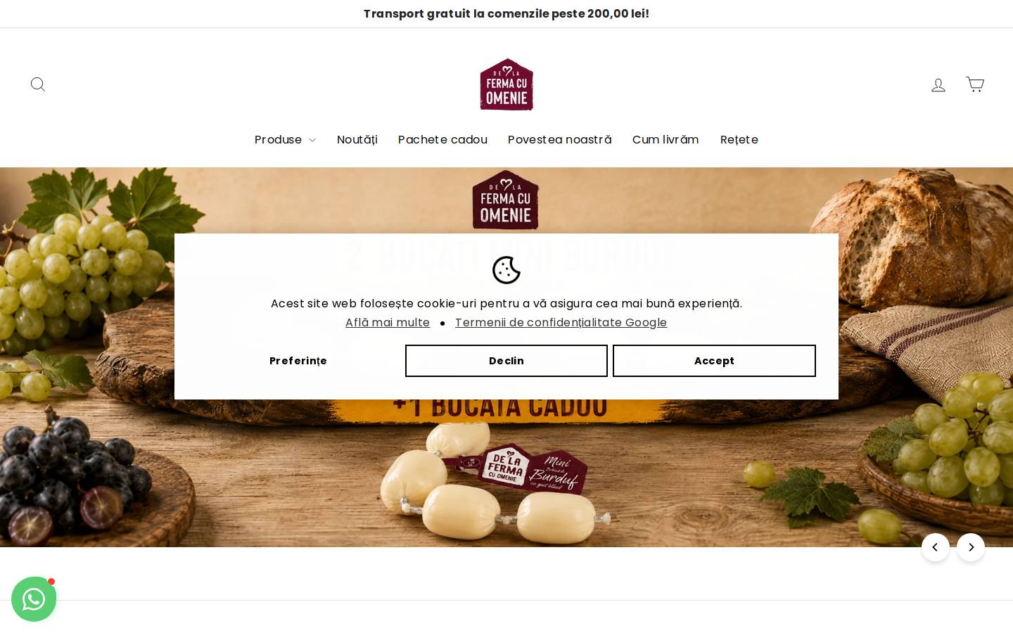 fermacuomenie.ro homepage screenshot