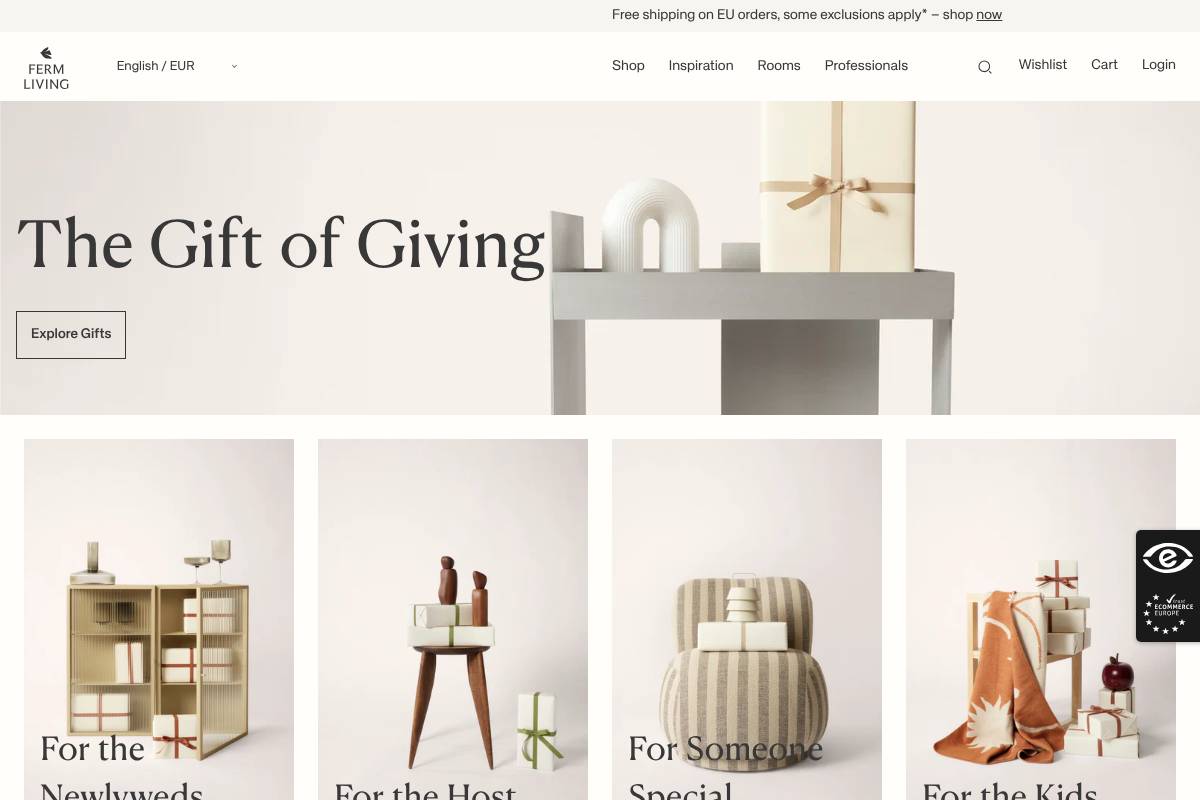 Fermliving.com homepage screenshot