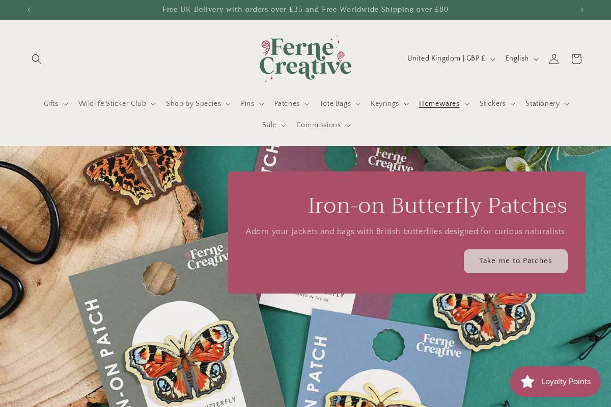 fernecreative.com homepage screenshot