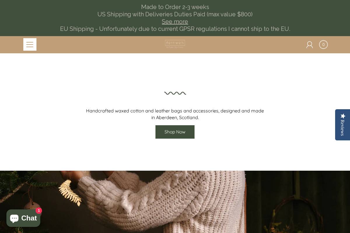 fernwehuk.com homepage screenshot