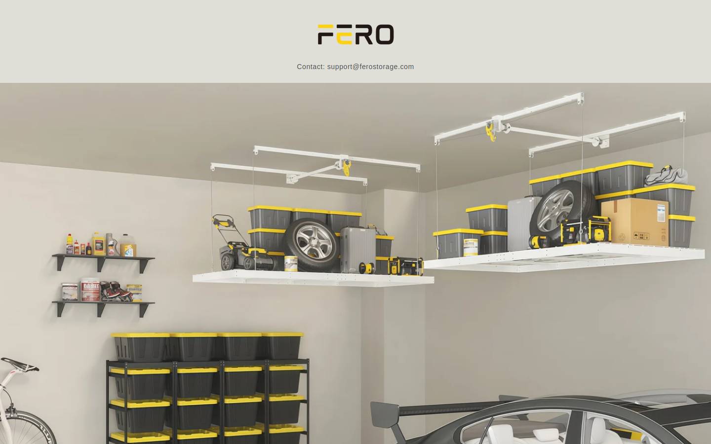 ferostorage.com homepage screenshot