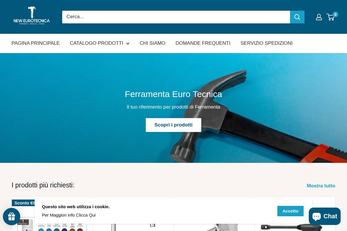 Ferramentaeurotecnica homepage screenshot