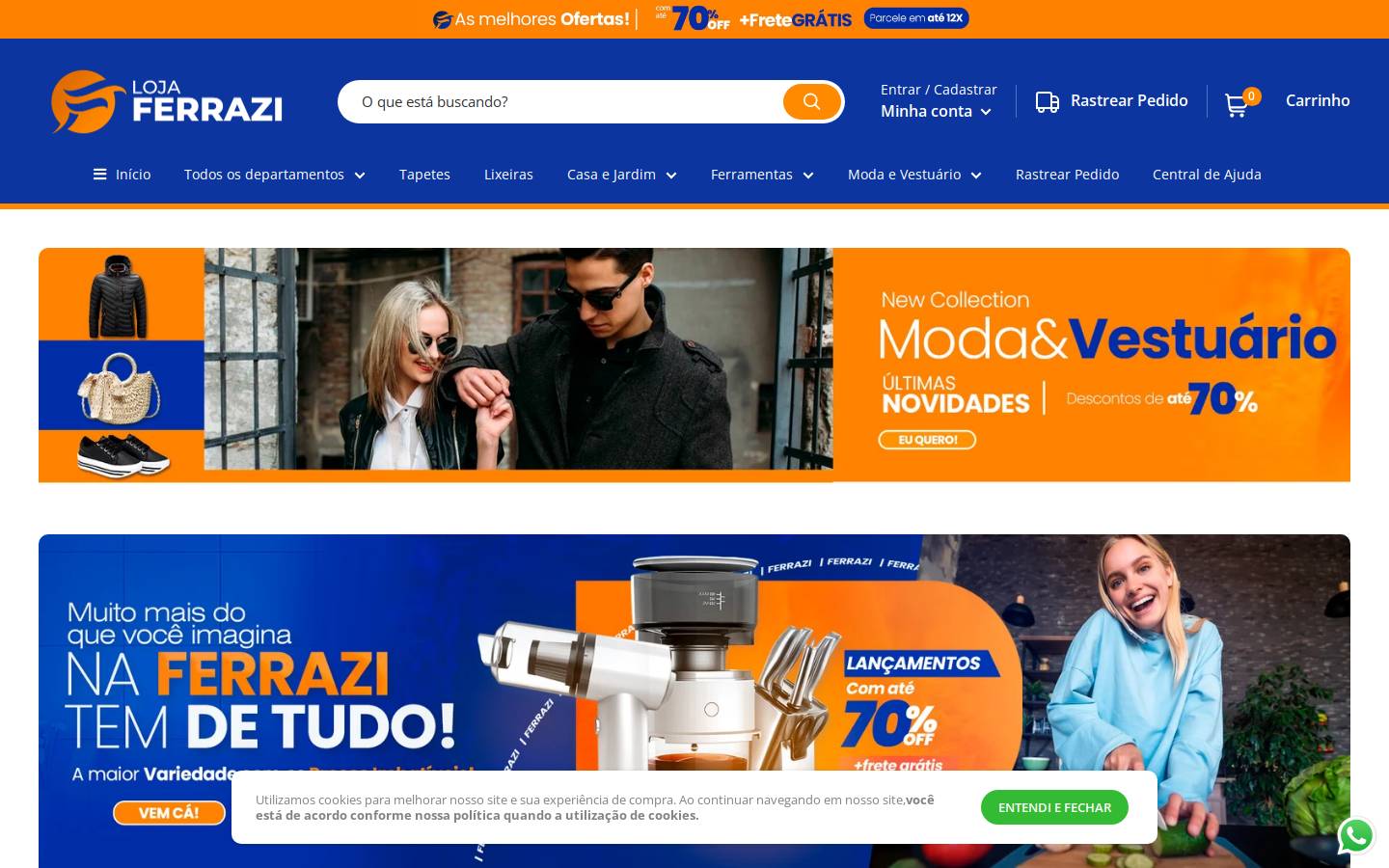 ferrazi.com.br homepage screenshot