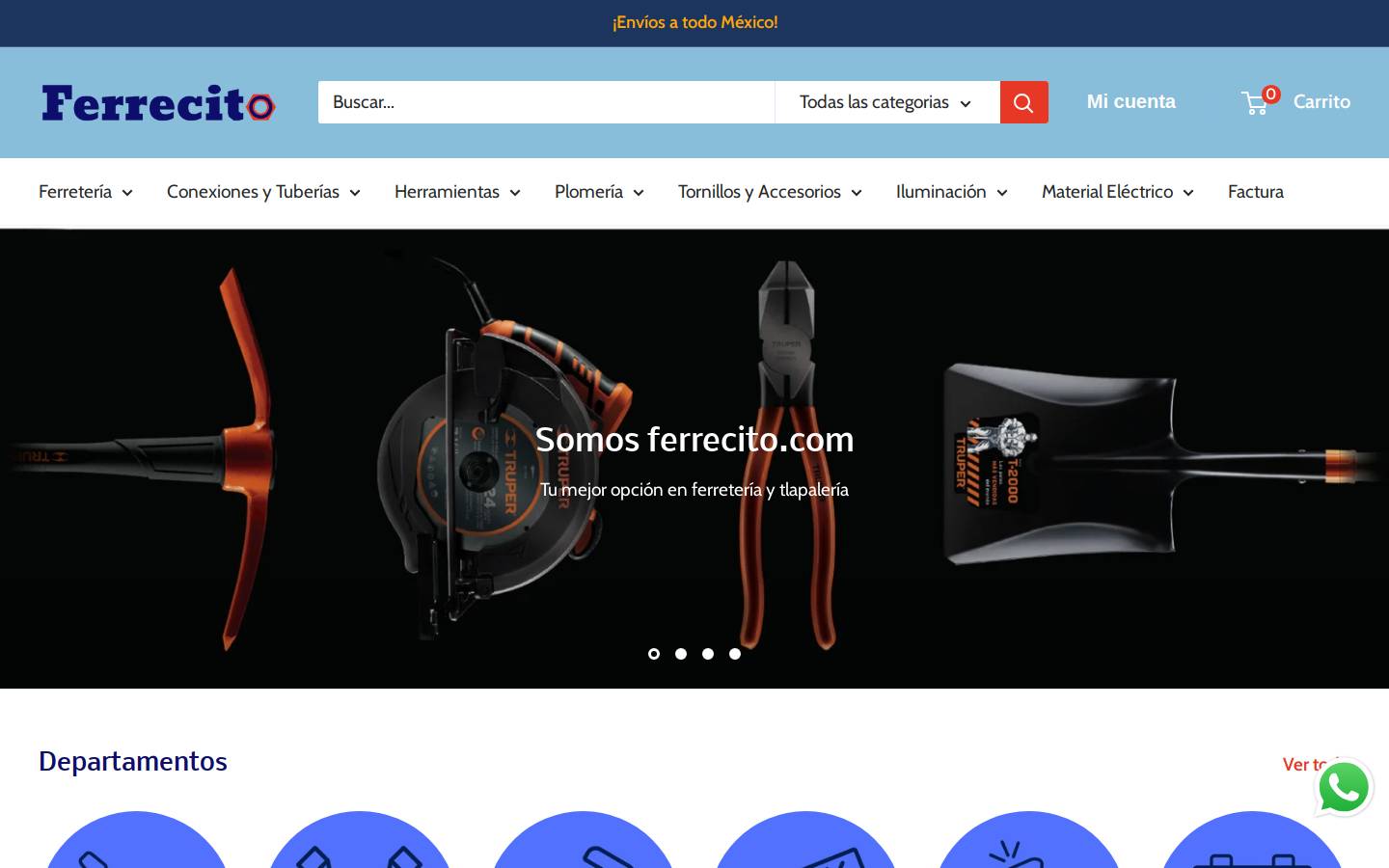 ferrecito.com homepage screenshot