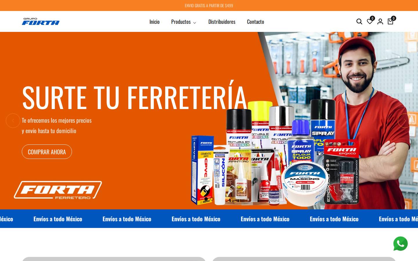 ferreteroforta.com homepage screenshot