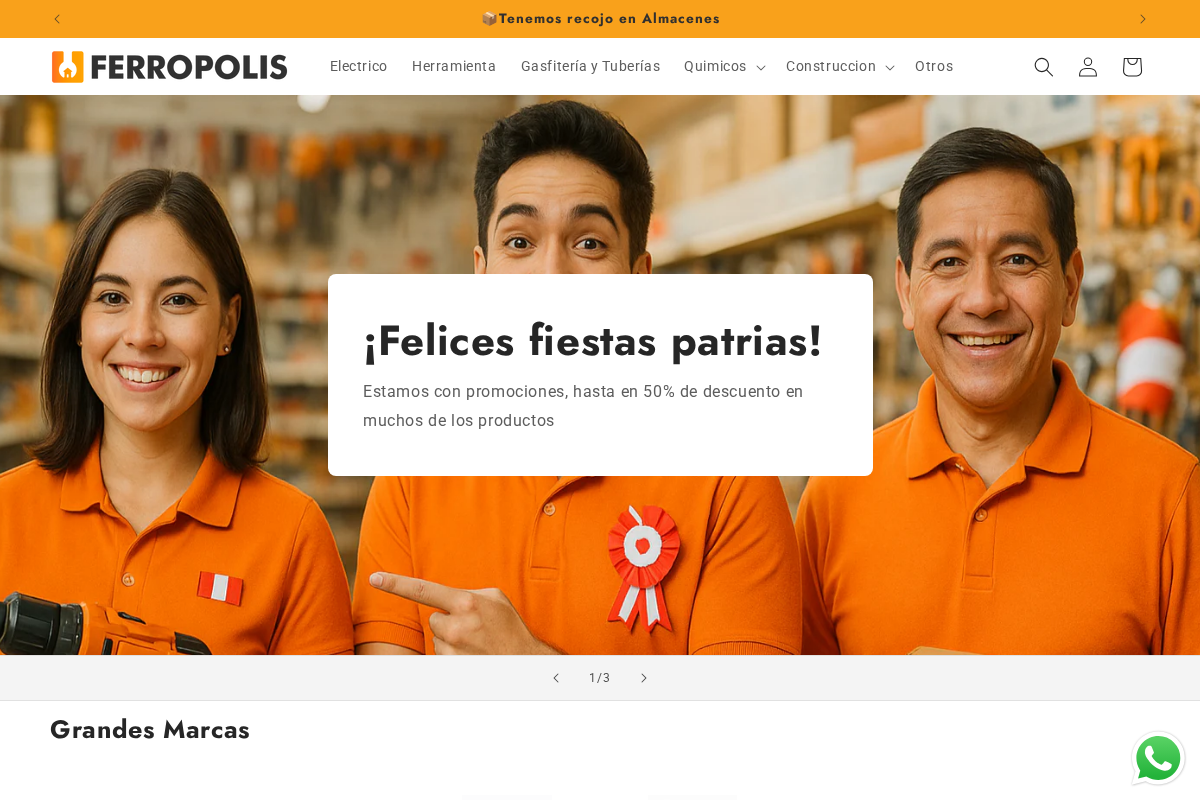 Ferropolis PERU homepage screenshot