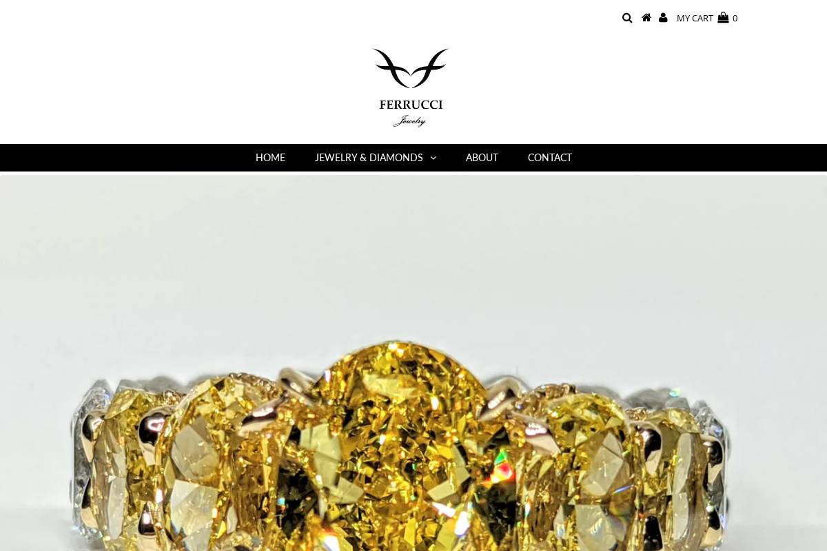 ferruccijewelry.com homepage screenshot