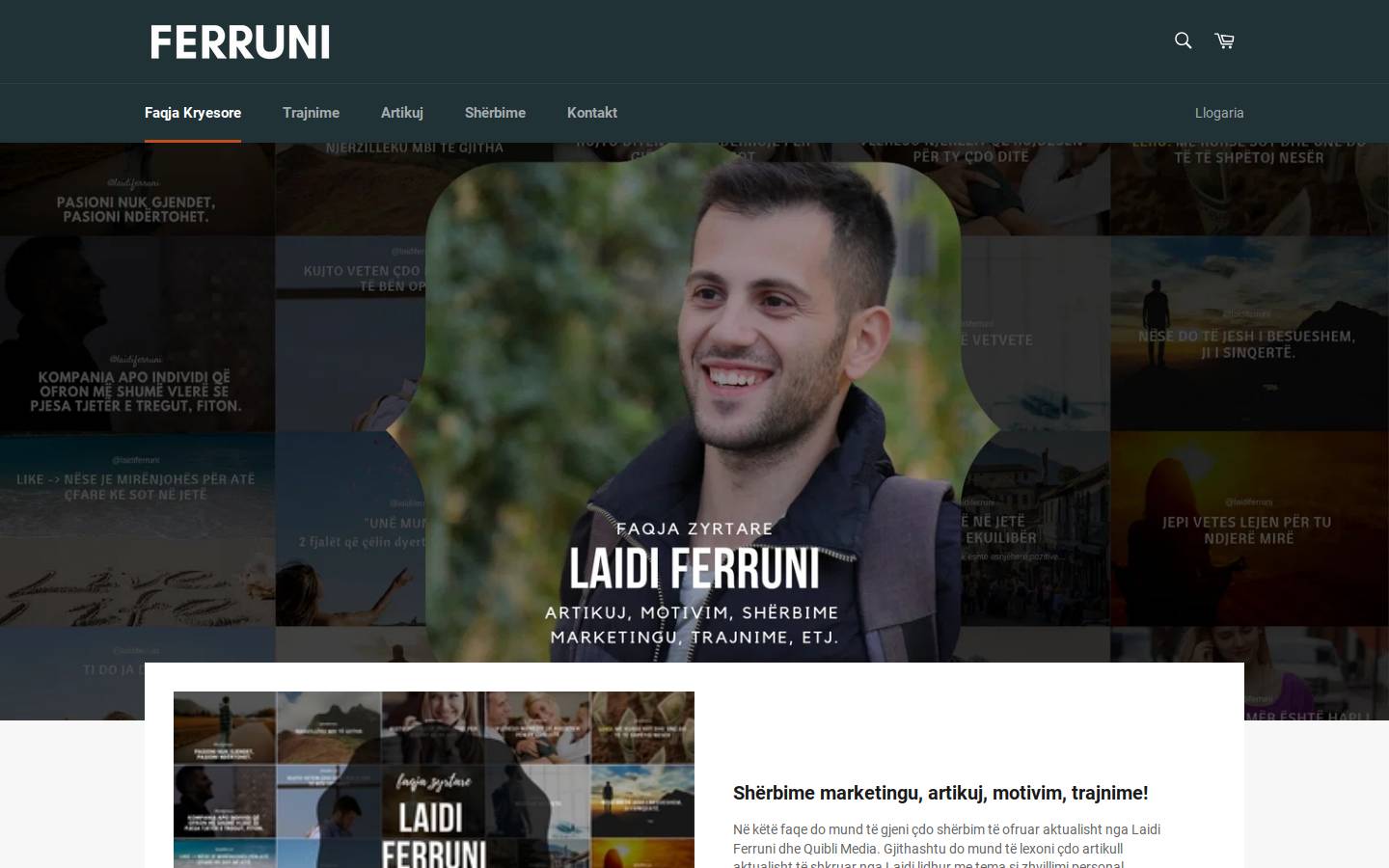 ferruni.com homepage screenshot
