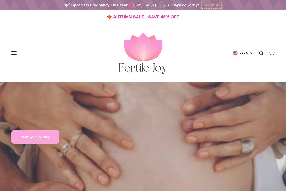 fertilejoy.com homepage screenshot