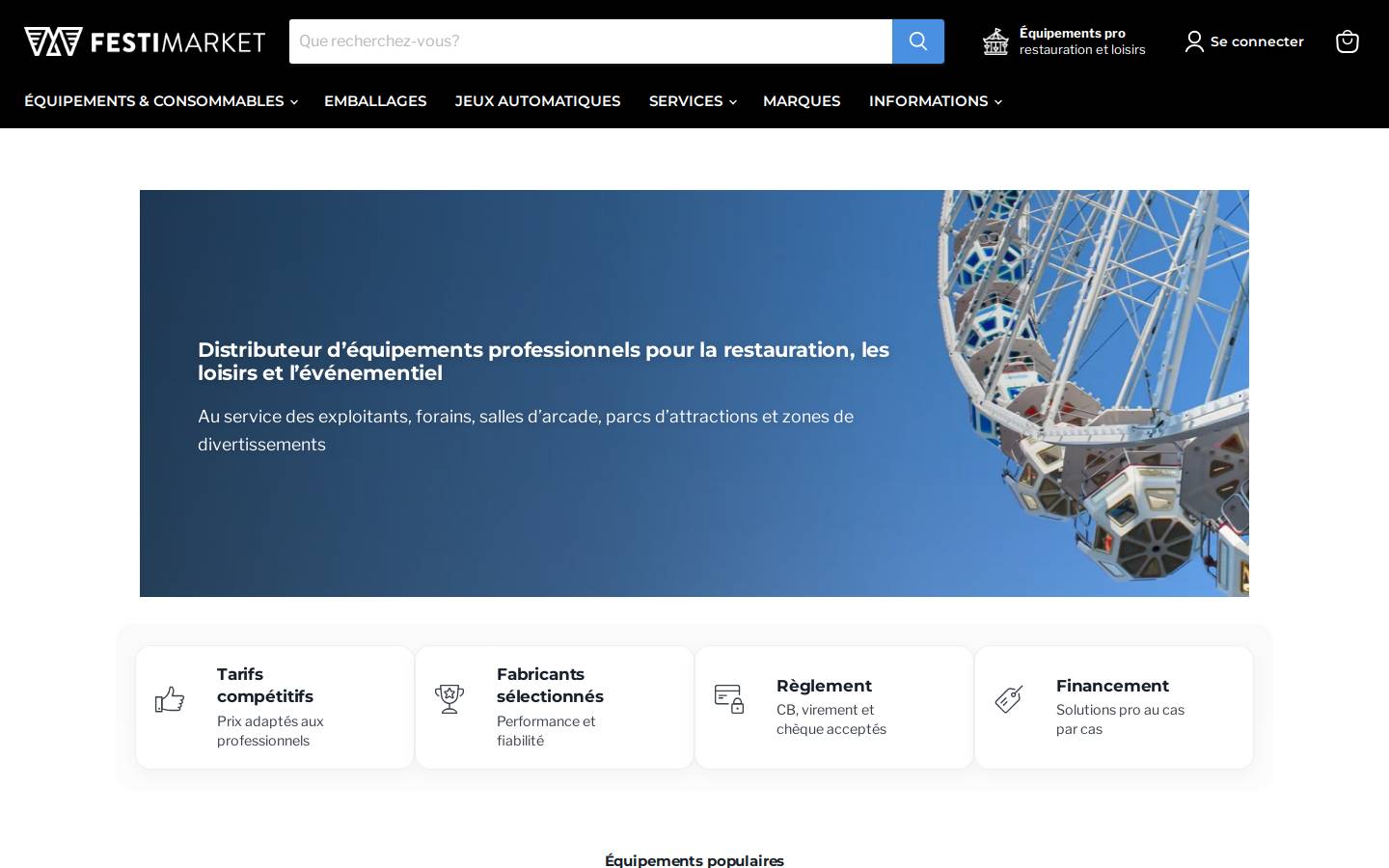 Festi Market homepage screenshot